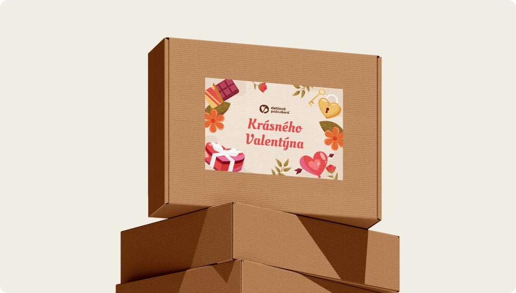 Valentýnský dárkový box plný zdravých dobrot
